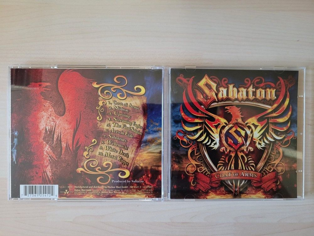 Sabaton Coats of Arms CD 2010 Kaufen auf Ricardo