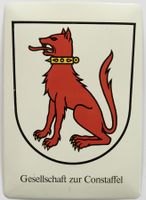 Blechpostkarte - Zürcher Zünfte - Gesellschaft zur Constaff.