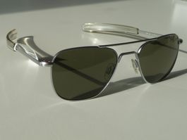 NEUE Randolph Aviator Matte Gray 52mm GRAUE Gläser AF24611 s