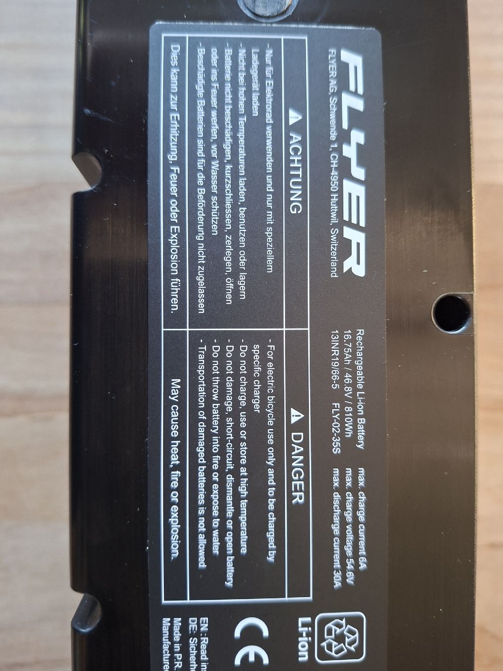 Flyer Batteries: Akku Flyer Upstreet 6 HS – Neuf avec emballage d'origine à Roggwil BE par bahn75 2