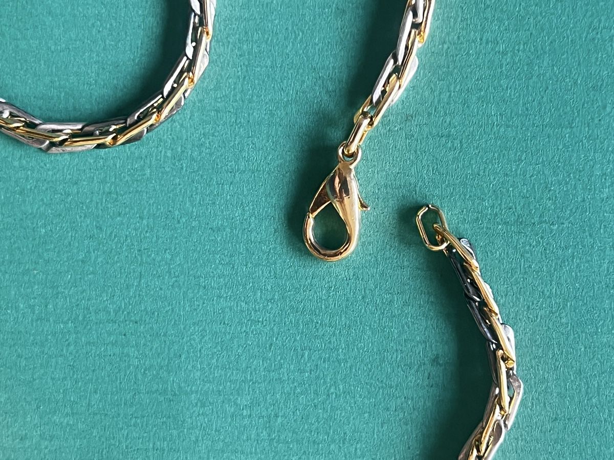 Catenine: Vergoldet Doppelte Farbe (80cm) – Usato da Laufen venduto da Trendmarket 4