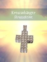 Kreuz Anhänger mit Strasssteinen