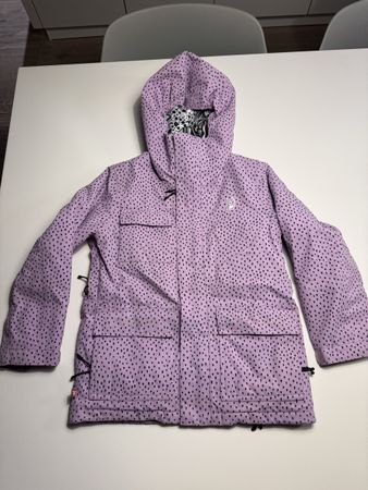 Namuk Winterjacke, Gr. 128, Top Zustand, Lila mit Pünktli!