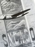 SNCASO Flugzeuge - 3 alte Werbungen / Réclames 1947/51