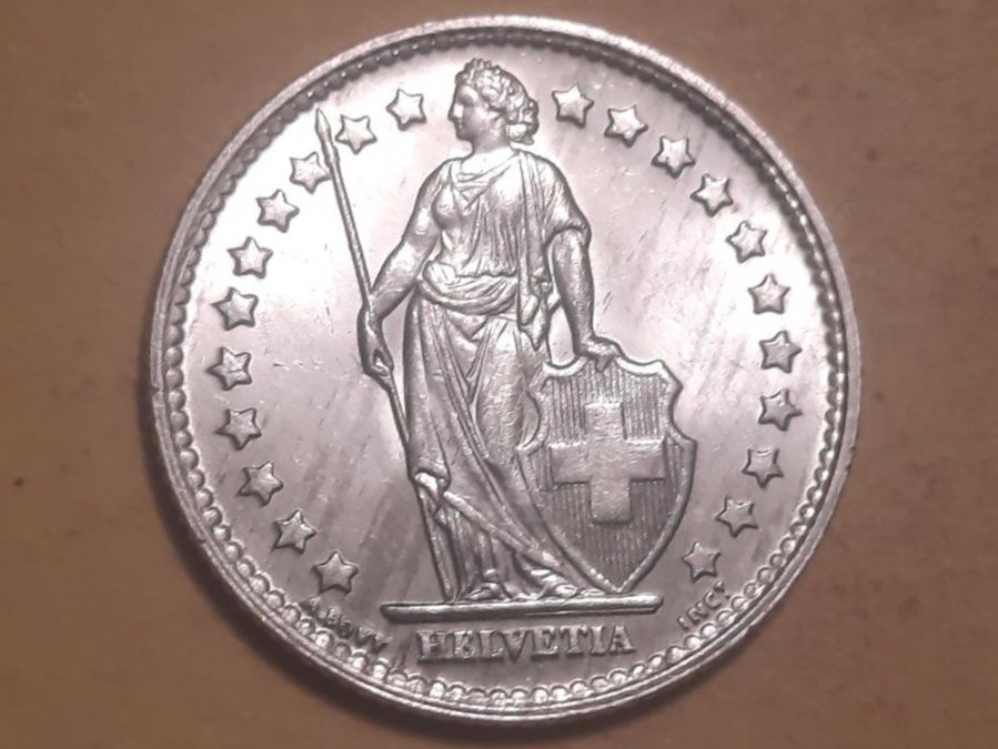 Tutti le monete: Schweiz 1 Franken 1959 B Silber – Usato da Buchs SG venduto da numispatica 1
