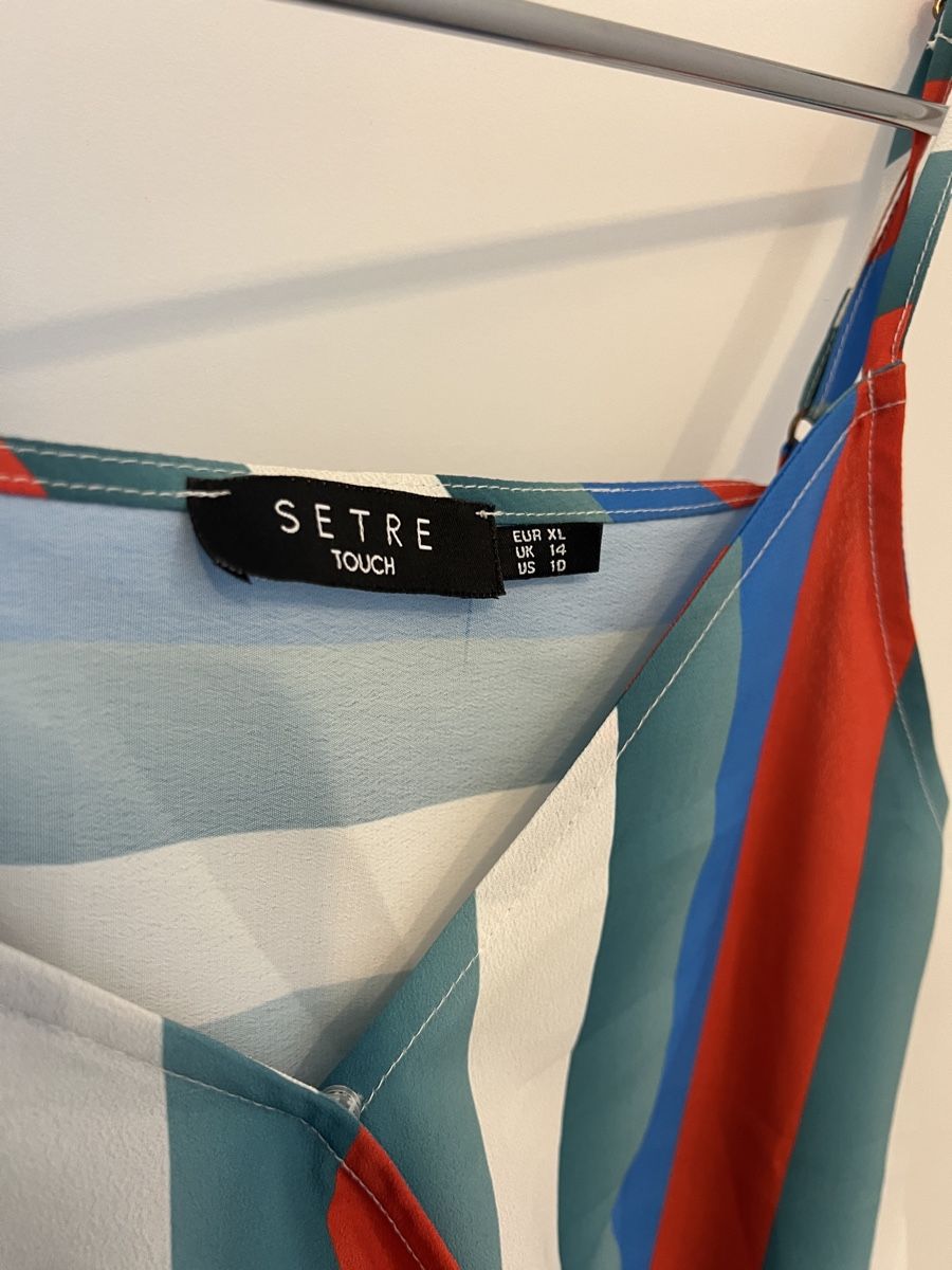 Top: Top d'été rayé coloré, taille XL – Usato da Montreux venduto da ZeAe 1