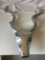 Antilopenkopf-Wandgarderobe aus Metall – ca. 62 cm
