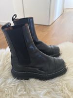 Sandro Paris Lederstiefel, Schwarz, Gr. 37