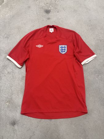 Vintage Maillot de football Angleterre Umbro rouge 