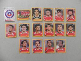 Panini Fussball WM Südafrika 2010 Honduras 16 Stück 600 -617