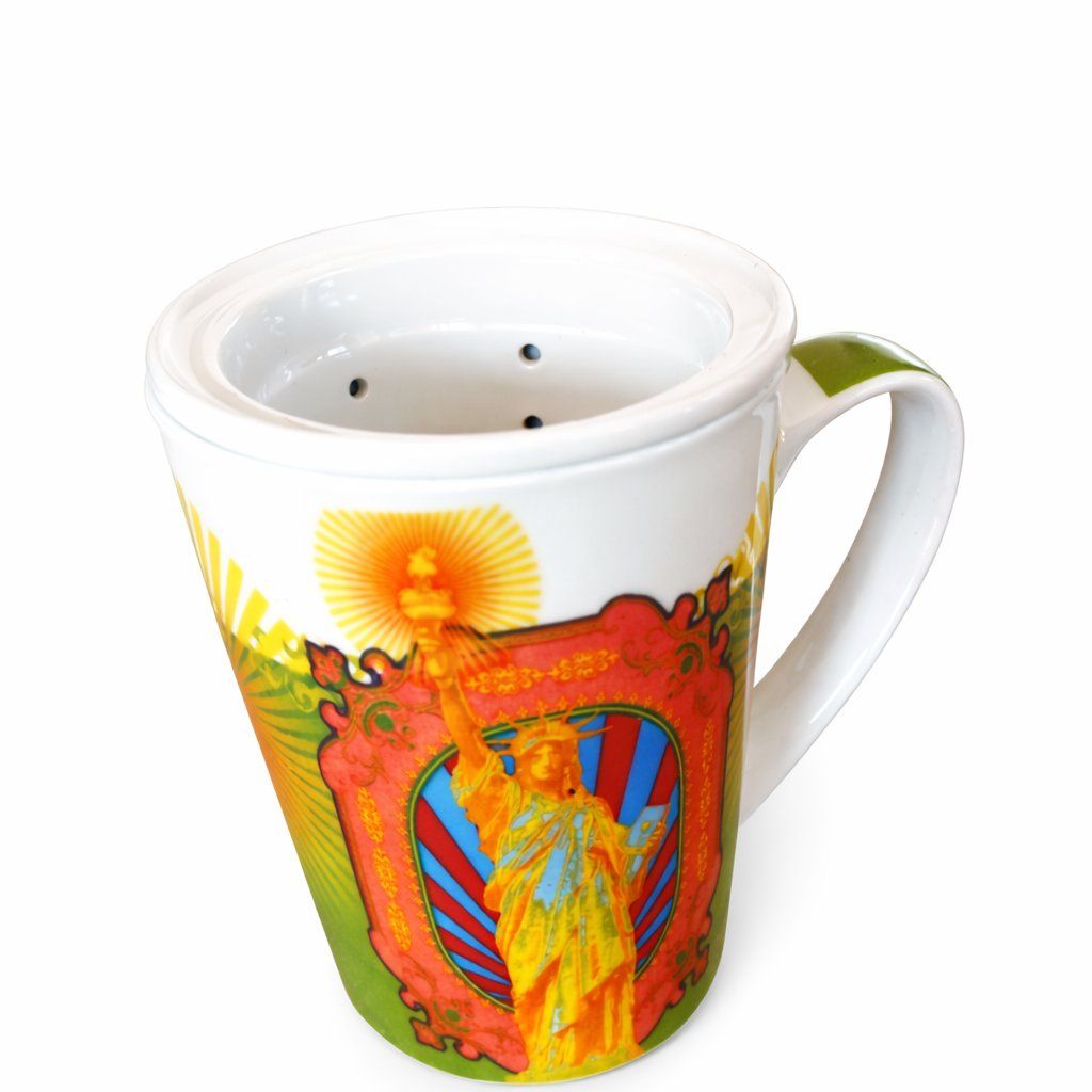 Tassen: Teetasse mit Filter Set Keramik – Neu (gemäss Beschreibung) aus Fully von VaneaSelection 2