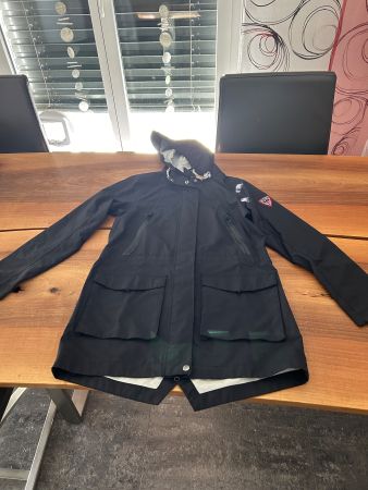 Schwarze Wind und Regenjacke aus Norwegen Gr. S