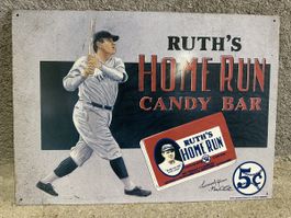 Ruth s homerun candy bar Werbung Reklame 