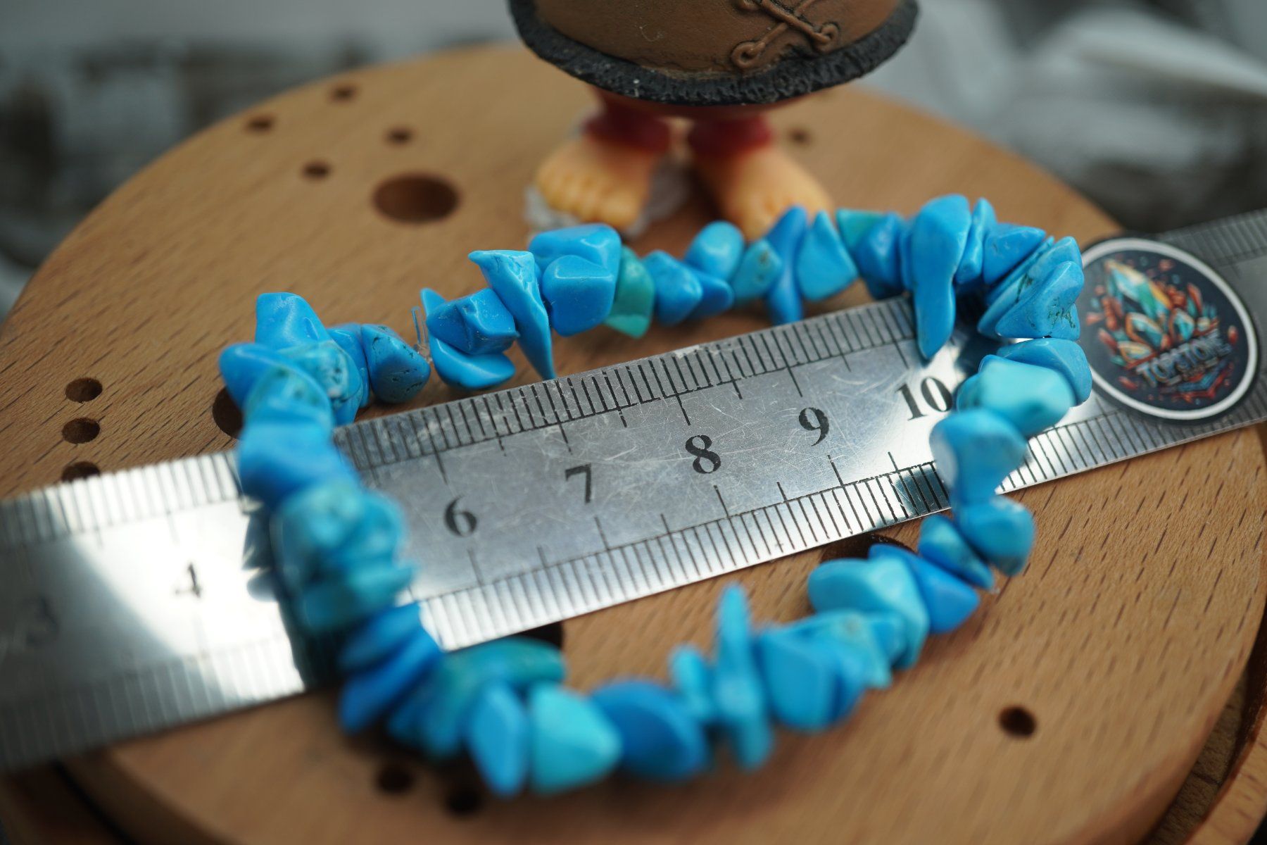 Minerali & Pietre curative: Howlith  Blau   Splitter elastisches Armband  Ab 1.- – Nuovo e nell'imballaggio originale da Eschenbach SG venduto da topstone
