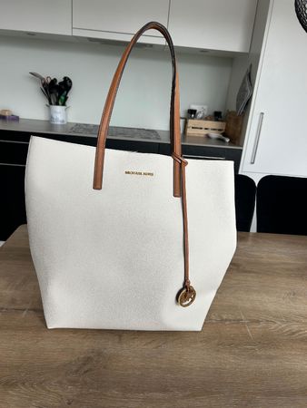 Michael Kors Handtasche Shopper Weiss Leder
