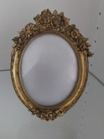Ovaler Fotorahmen  mit Blumenornamenten Antik Stil