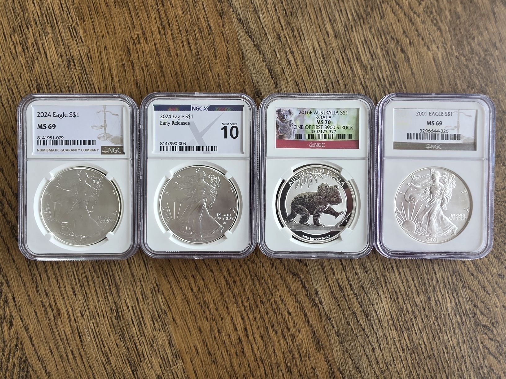 Alle Münzen: NGC zertifizierte Silbermünzen Silver Eagle & Koala – Neu (gemäss Beschreibung) aus Steinhausen von JeriCHo_