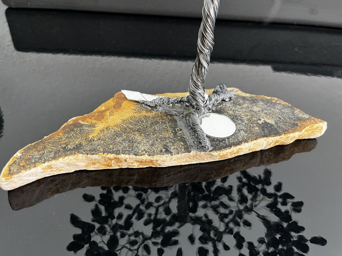 Pietre preziose: Edelsteinbaum aus Schneeflocken Obsidian – Usato da Uetikon am See venduto da wol_6bxx 1