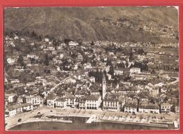 Ascona - Flugaufnahme 1959 gestempelt