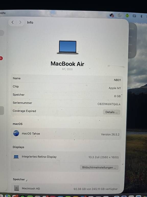 Portables: Apple MacBook Air M1, Einwandfreier Zustand – D'occasion à Binz par Liv.doswald 3