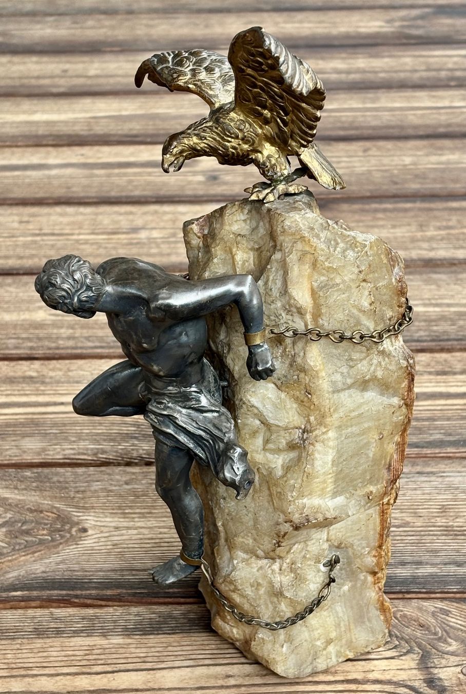 Sculture & Statue: antike Figurengruppe Prometheus mit Adler – Usato da Lüchingen venduto da Eeizo 1