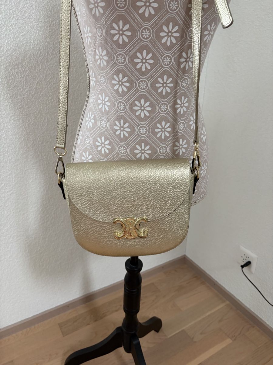 Borse da donna: Goldene Ledertasche – Nuovo (secondo la descrizione) da Bonstetten venduto da Moma10 1