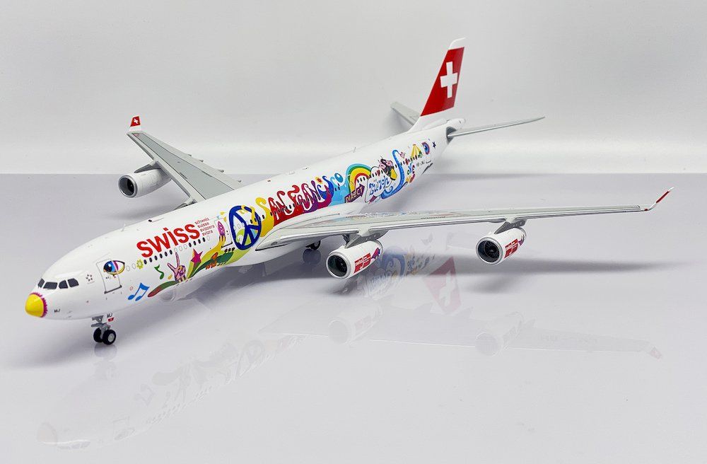 Swiss Modellbausätze & Standmodelle: A340-300 SWISS "San Francisco" 1:200 – Neu und originalverpackt aus Morges von iljamuromez 2