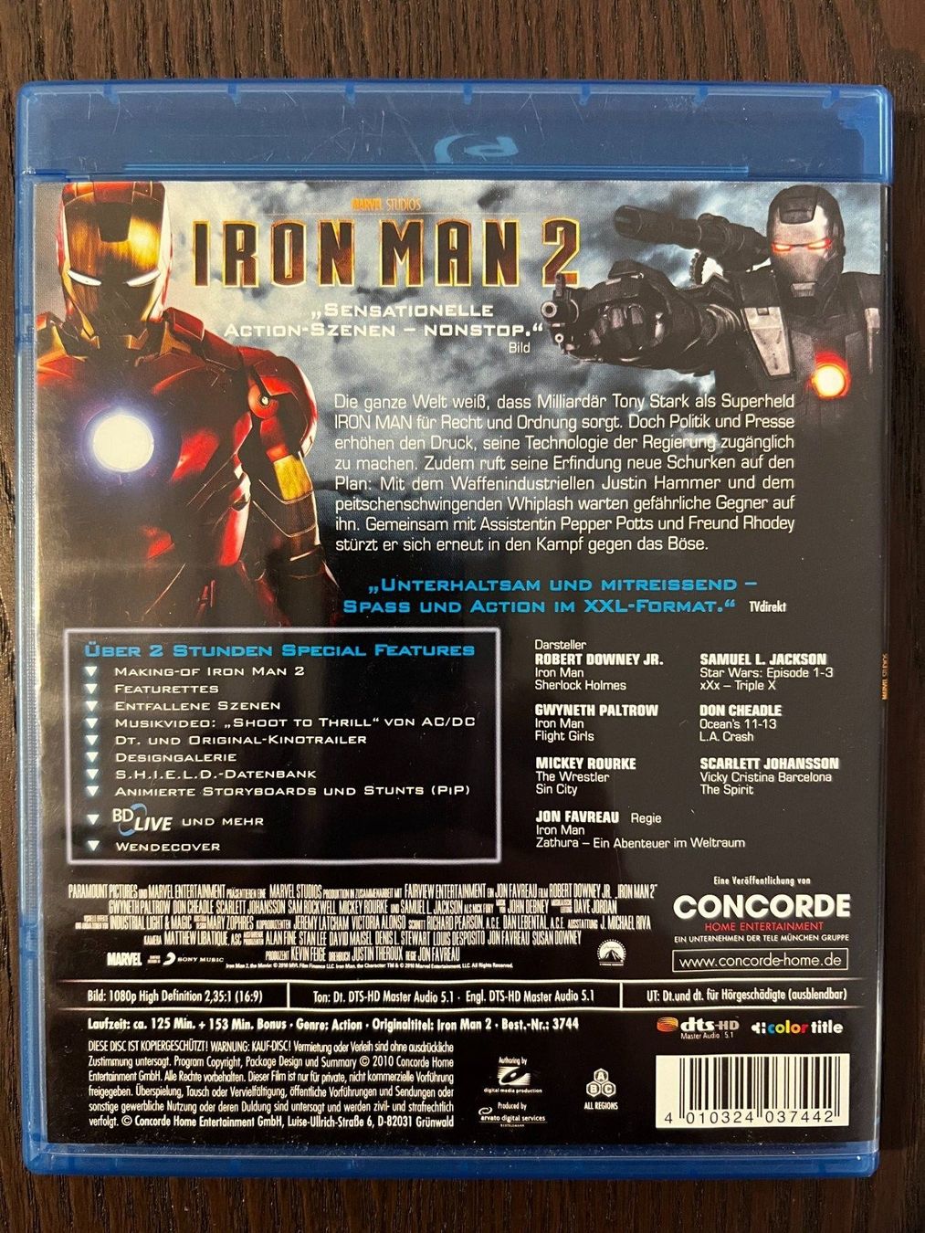 Tutti i DVDs: Iron Man 2 – Usato da Zürich venduto da Blu-ray_ZH 1