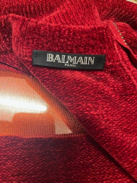 Balmain Vestiti: Robe Balmain rouge taille 36 – Usato da Les Acacias venduto da kim_2dxt 3