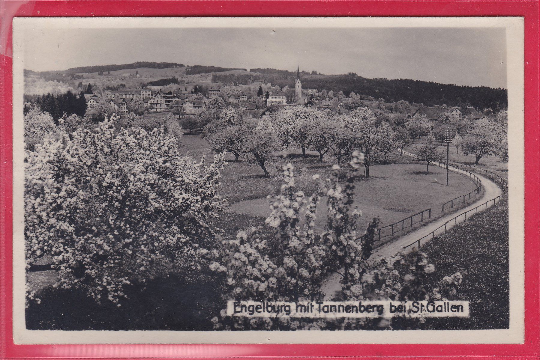 Cartoline postali: ENGELBURG MIT TANNENBERG, 9.12.1929 – Usato da Oberrieden venduto da Gebirgsstelze