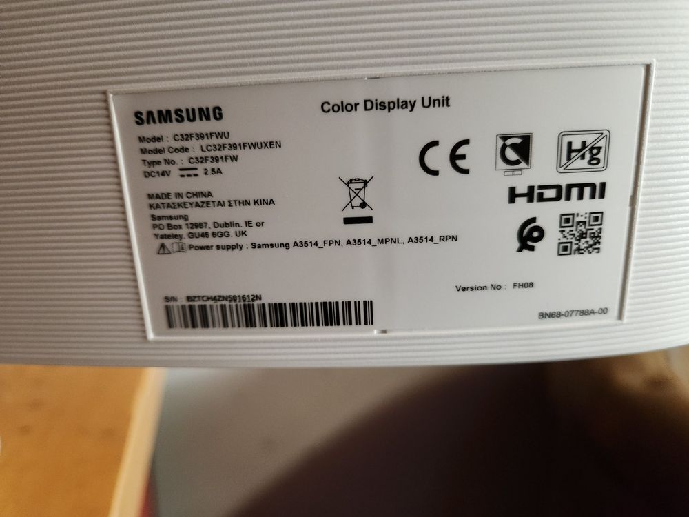 Samsung Curved Monitor C32F391FWU weiss | Kaufen auf Ricardo