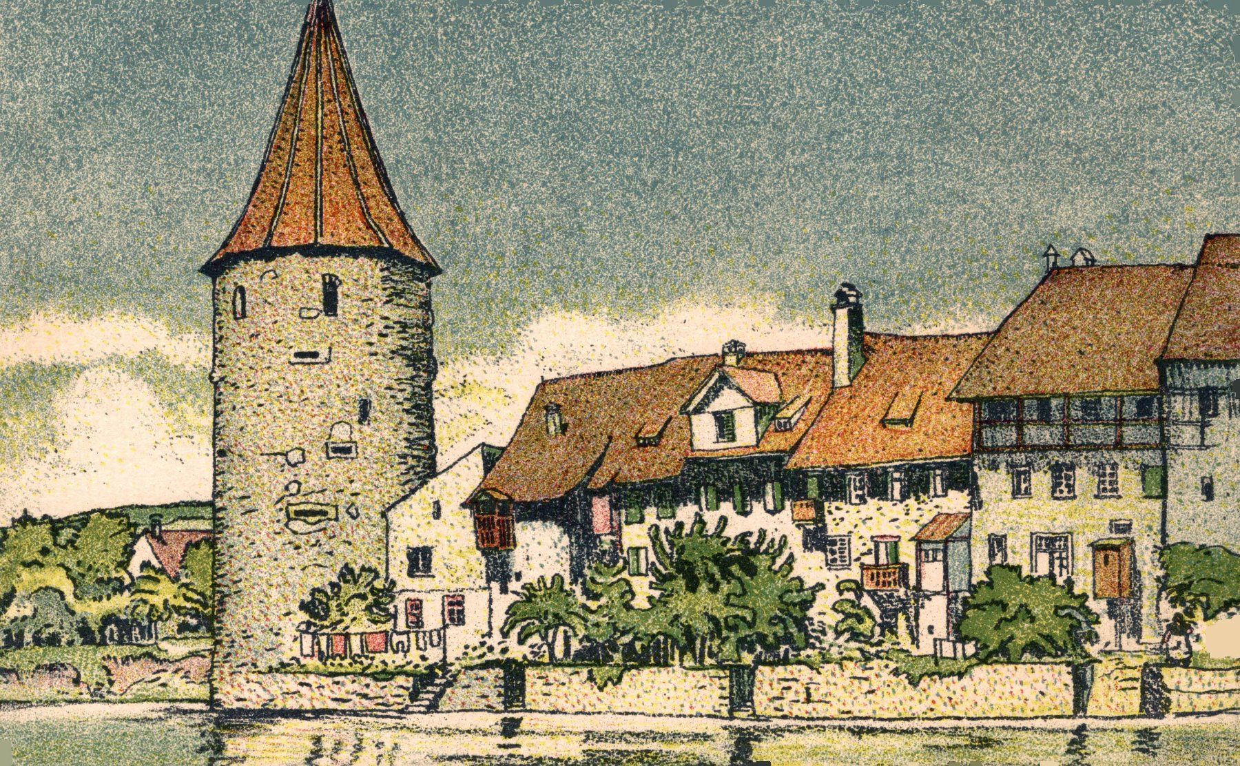 Ansichtskarten: Bremgarten. Hexenturm – Gebraucht aus Bronschhofen von Astore