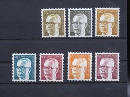 Berlin 1972 Bundespresident Heinemann **