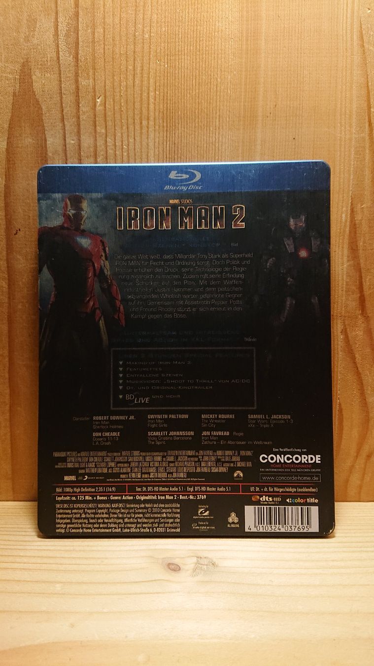 Tutti i DVDs: IRON MAN 2 Steelbook Blu-Ray – Usato da Wilderswil venduto da Exebub 1