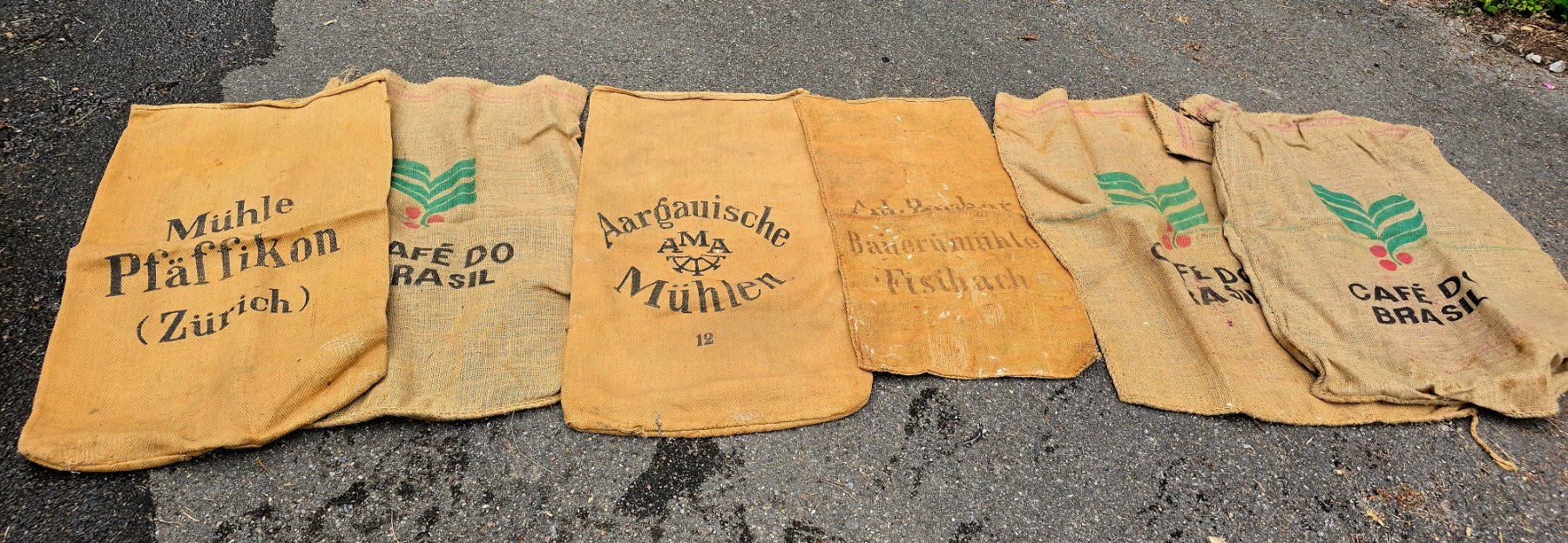 Stoffe: Antike Jutesäcke  6Stk – Gebraucht aus Agasul von ire_h9wl