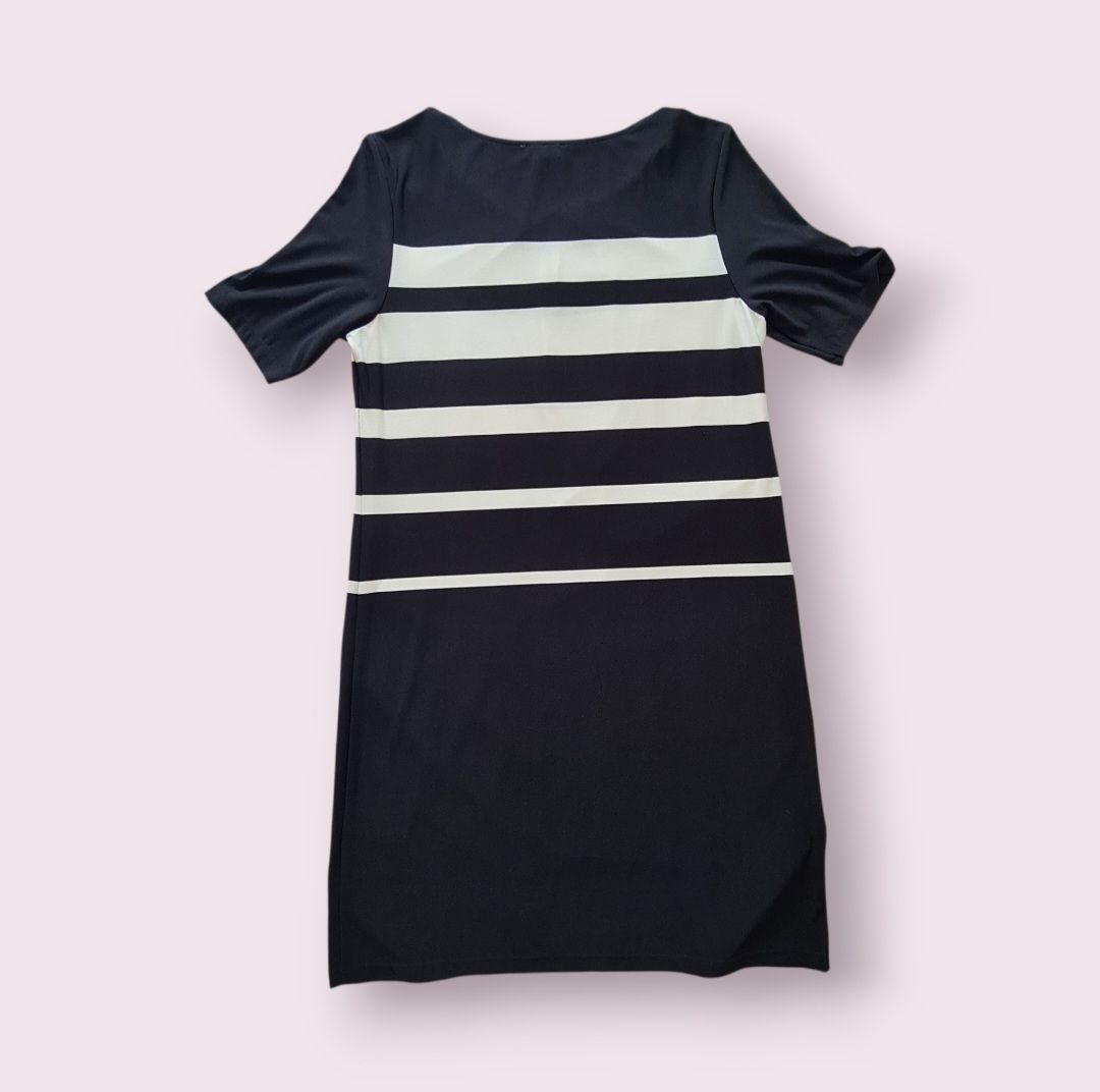 Kleider: Robe droite rayée noir et blanc, taille 42 – Gebraucht aus Renens VD von del_t2kx 1