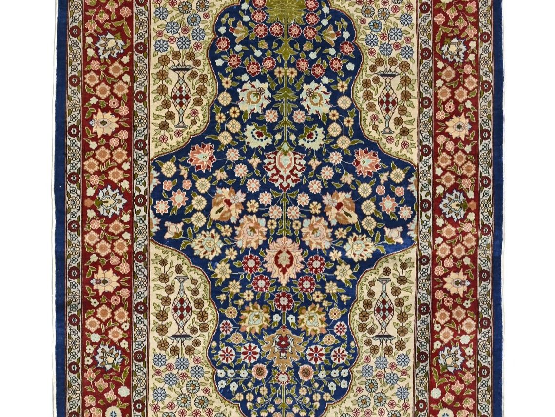 Tappeti: Hereke signed silk carpet, Turkey, 20th c – Usato da Apples venduto da the_7jtf 1