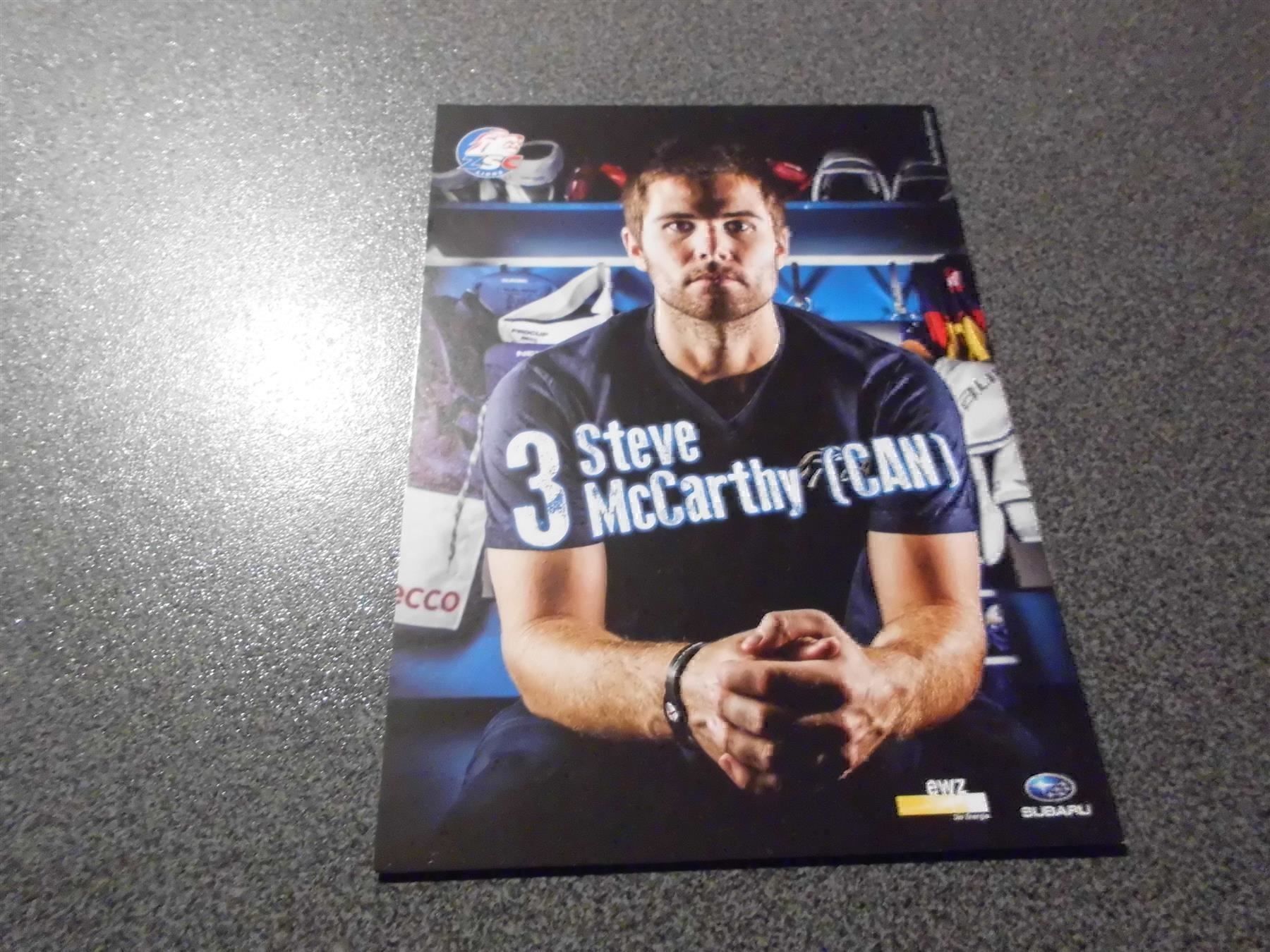 Autografi: ZSC-Autogrammkarte S. Mc Carthy  13 – Usato da Zürich venduto da Motzkuh