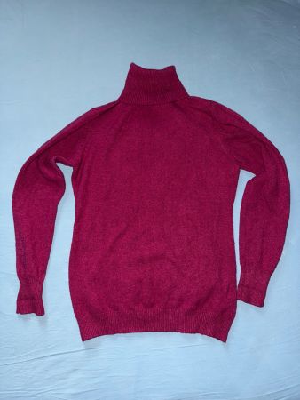 Rollkragenpullover pink
