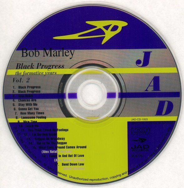 CDs: Bob Marley BLACK PROGRESS Vol.2 The Formative Years ReggaeCD – D'occasion à Kandergrund par Sososo 2