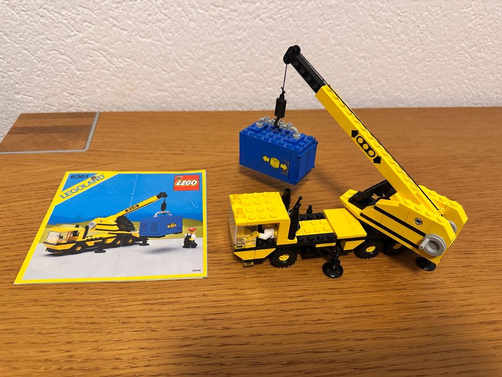 LEGO LEGOLAND 6361 Mobiler Kran (1986) inkl. Anleitung (Gebraucht) in ...