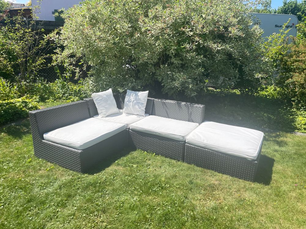 Garten Rattan Lounge anthrazit Kaufen auf Ricardo