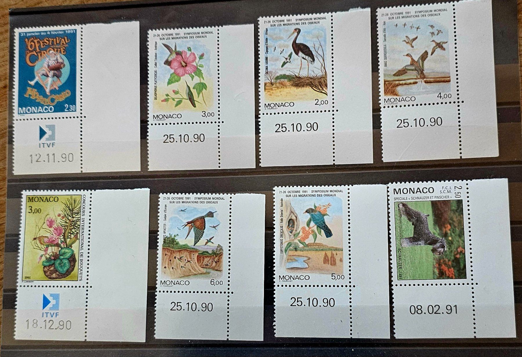Alle Briefmarken: MONACO   Coins datés **, 1990-91 – Neu (gemäss Beschreibung) aus Les Valettes von Nuba1