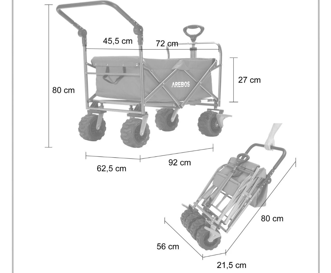 Carriole: Stabile Bollerwagen ohne Dach – Nuovo e nell'imballaggio originale da Amriswil venduto da JaJa-Express 6