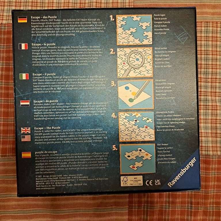 Puzzle: Deux puzzles escape game Ravensburger – Usato da Lausanne venduto da her_p66f 3