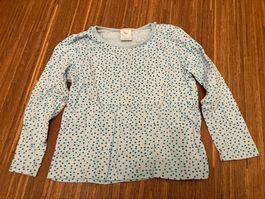 Langarmshirt Gr. 98/104 mit Pünktchen 🌸