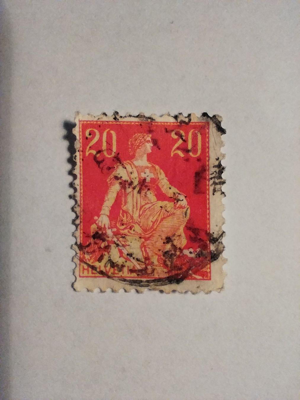 Alle Briefmarken: Alte Briefmarke – Gebraucht aus Escholzmatt von Cornix