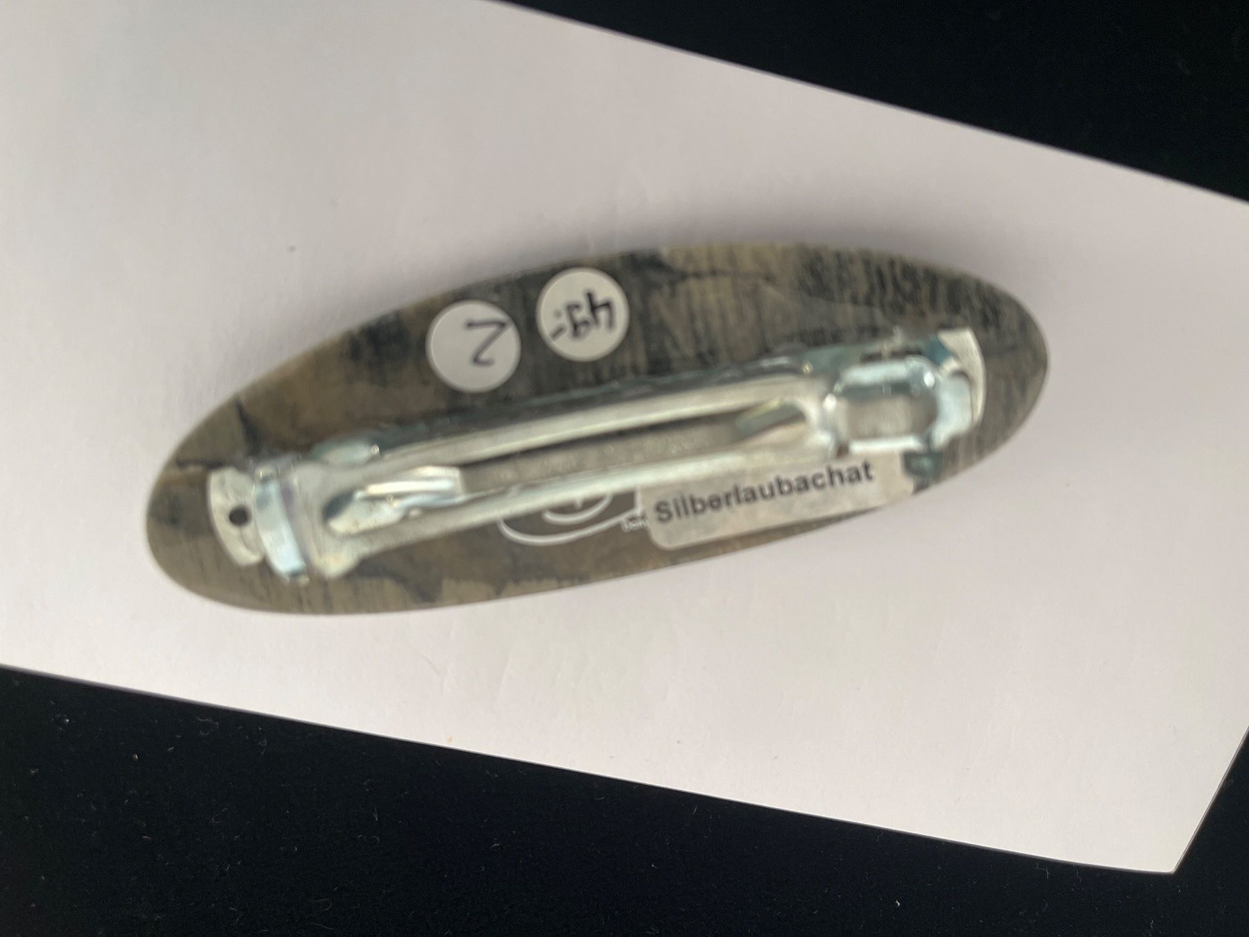 Accessori per capelli: Haarspange Silberlaubachat – Usato da Doppleschwand venduto da lapis106 1