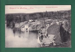 Polen - Talsperre bei MARKLISSA - Sperrmauer mit Stollen