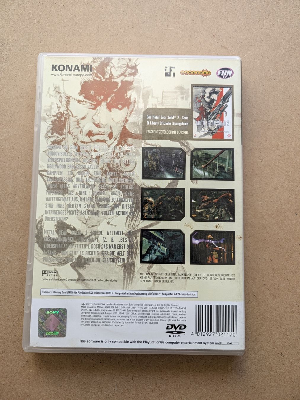 Giochi: Spiel Metal Gear Solid 2 PS2 inkl Bonus DVD – Usato da Chur venduto da FreakofRarity 1